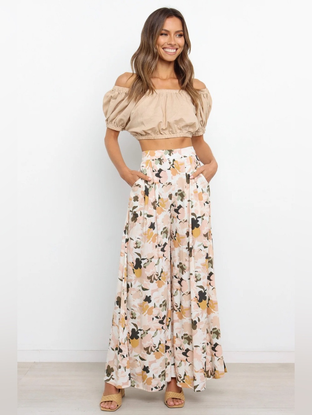 Petal & Pup Wide Leg Lessie Pants in Blush Size 4